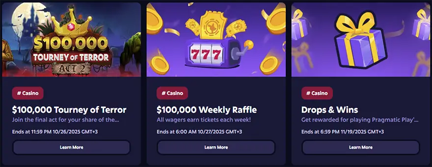 Roobet Casino Bonuscatalogus
